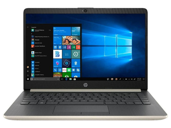 HP 14-CF0006DX Home Office Laptop Ash Silver (Intel i3-7100U 2-Core, 4GB RAM, 128GB SSD, 14" HD (1366x768), Intel HD 620, Wifi, Bluetooth, Webcam, 2xUSB 3.1, 1xHDMI, SD Card, Win 10 Home in S-Mode)