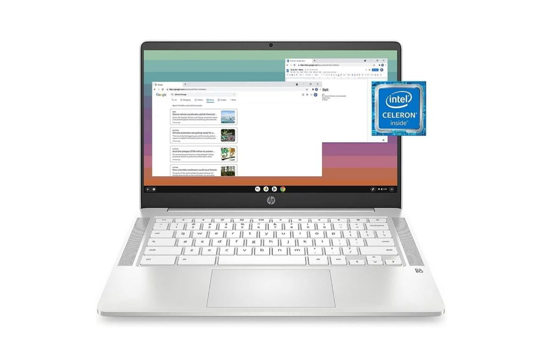 HP Stream 14 HD Laptop Renewed - Intel Celeron, 4GB RAM, 64GB Storage, Windows 11 Pink