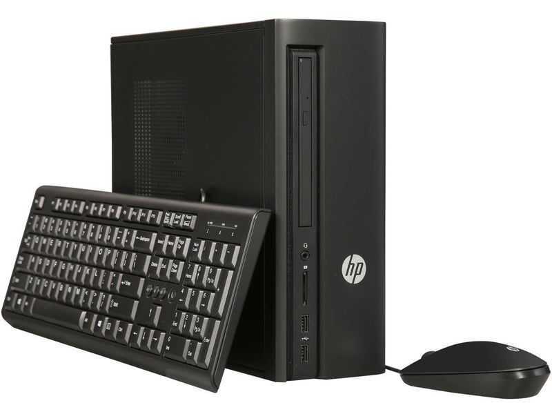 HP Desktop Computer Slimline 260-a010 Pentium J3710 (1.60 GHz) 4 GB 1 TB HDD Windows 10 Home (Certified Refurbished,