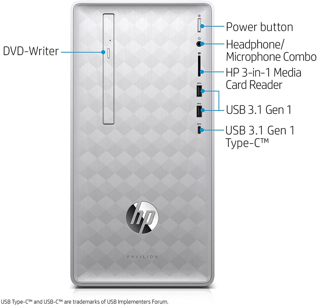 HP Desktop Computer Pavilion 590-P0066 Intel Core i5 8th Gen