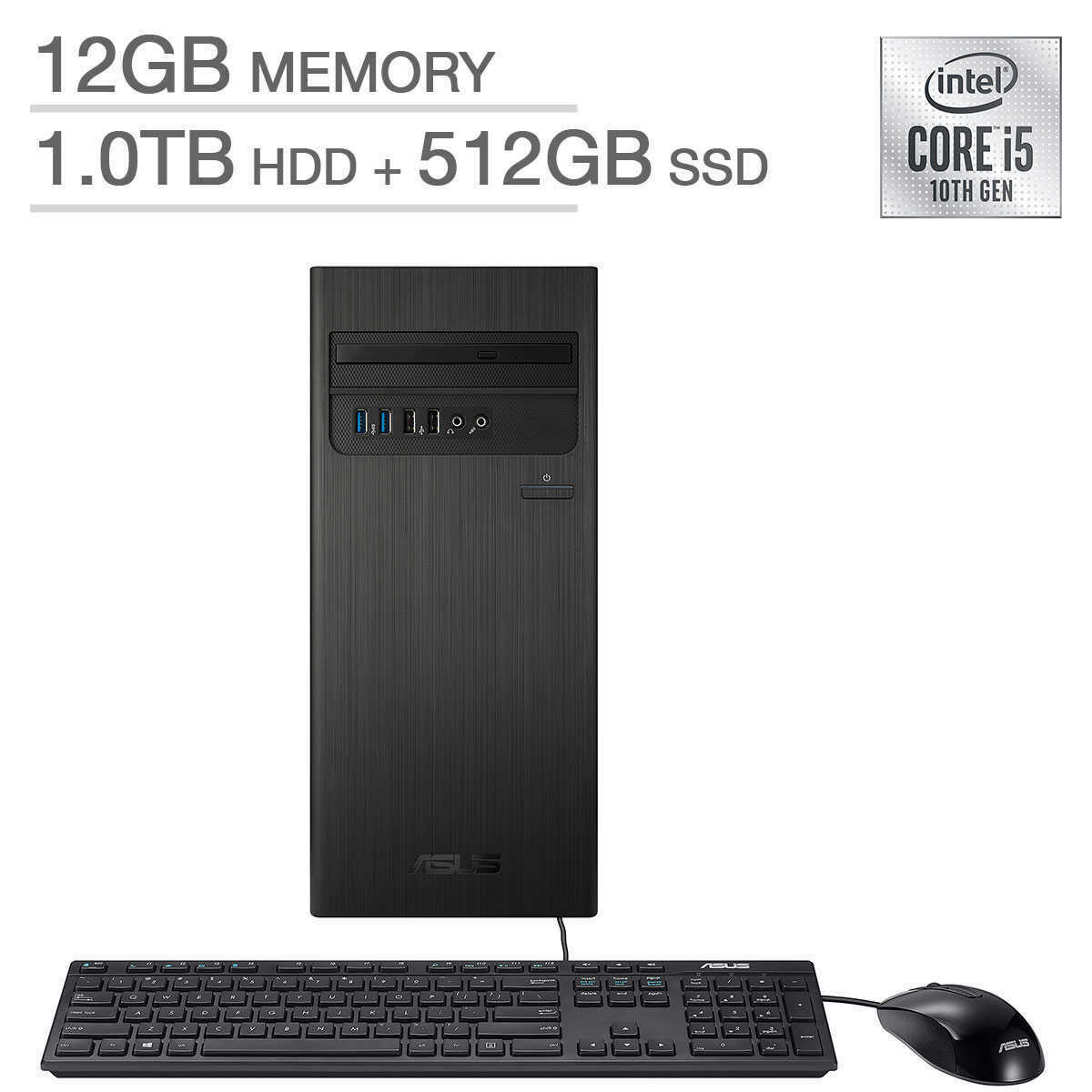 ASUS S300TAIB501 Desktop PC Intel Core i510400 2.9GHz 12GB DDR4 1TB