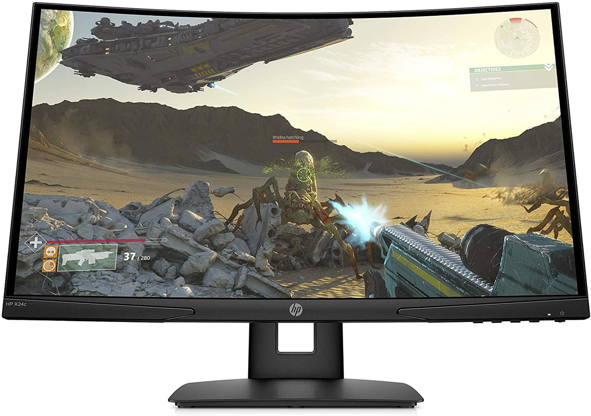 HP X24c Gaming Monitor | 1500R Curved Gaming Monitor in FHD Resolution